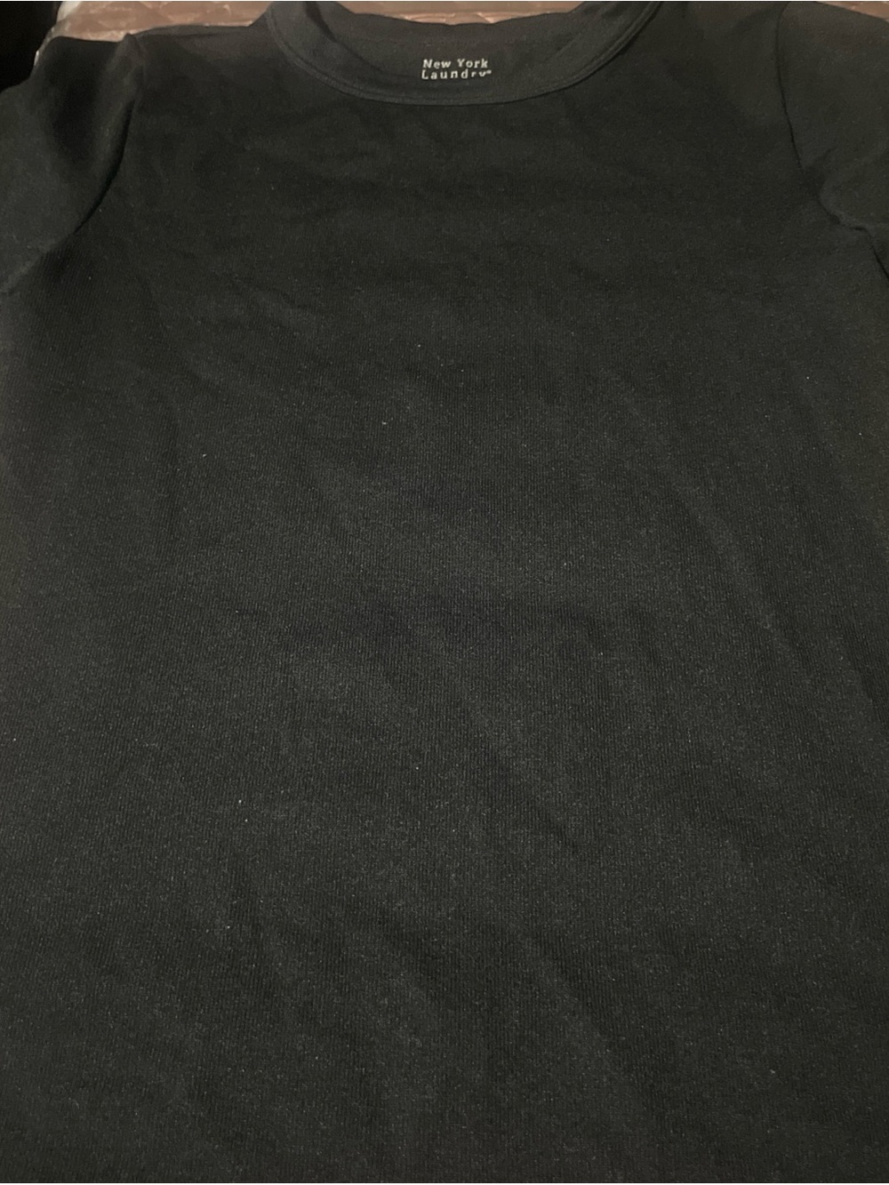 New York Laundry Black Logo Crewneck